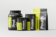Protein Set Mock-up, a Packaging Mockup by zippypixelstudio (Thumbnail 7 of 8)