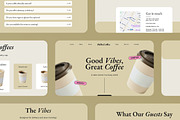 Coffee Shop Figma Landing Page, a Landing Page Template by Supanium Studio (Thumbnail 2 of 5)