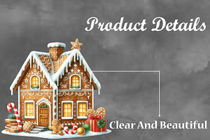 Christmas Gingerbread House Clipart