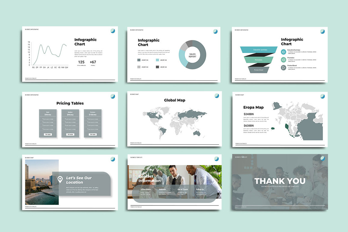 Business Powerpoint Template, a Presentation Template by yanindesign (Photo 5 of 5)