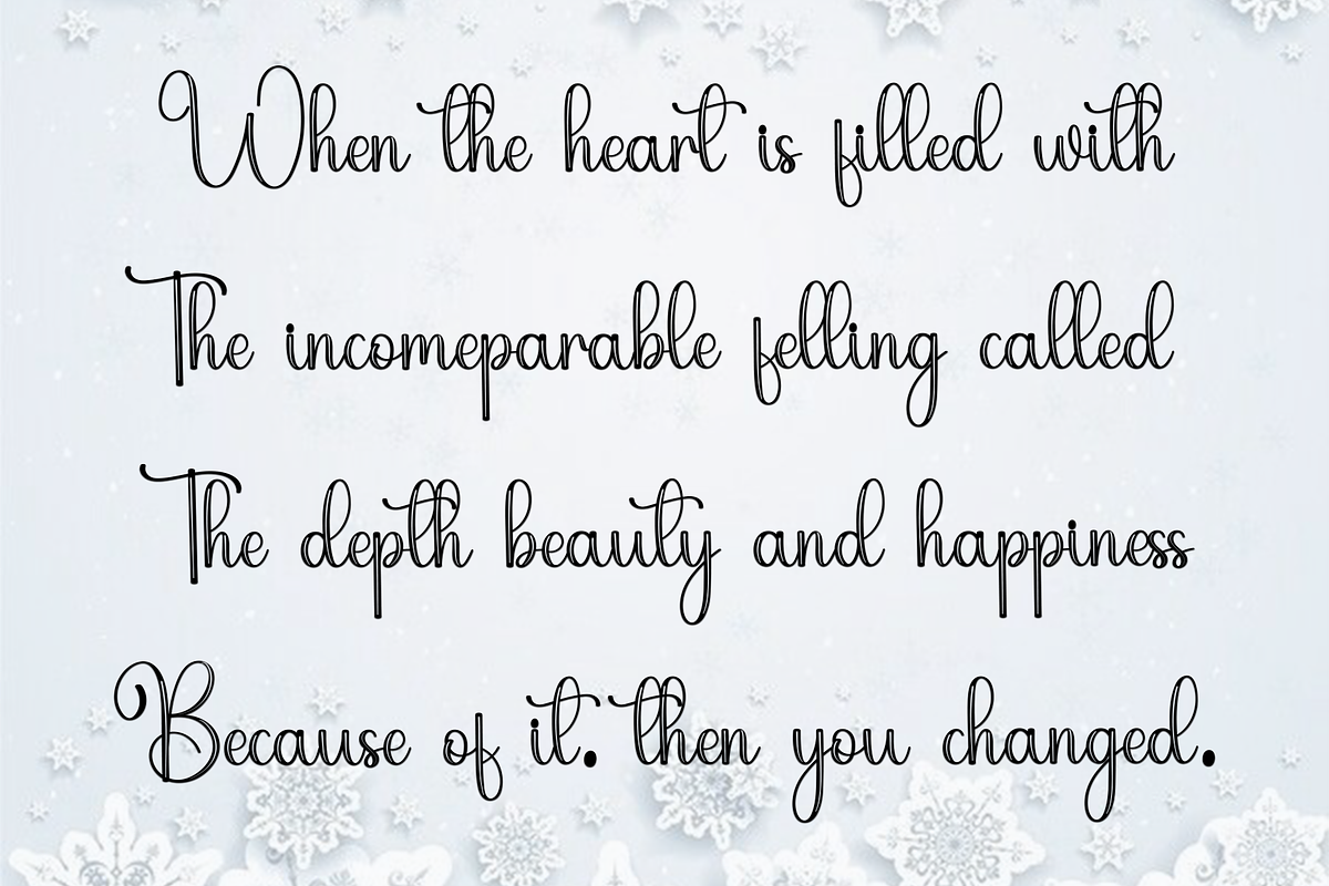 Winter Handmade, a Handwritten Font by InermediaSTUDIO (Photo 6 of 8)