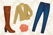 Set of woman clothes and accessories, an Illustration by Designifty (Thumbnail 4 of 5)