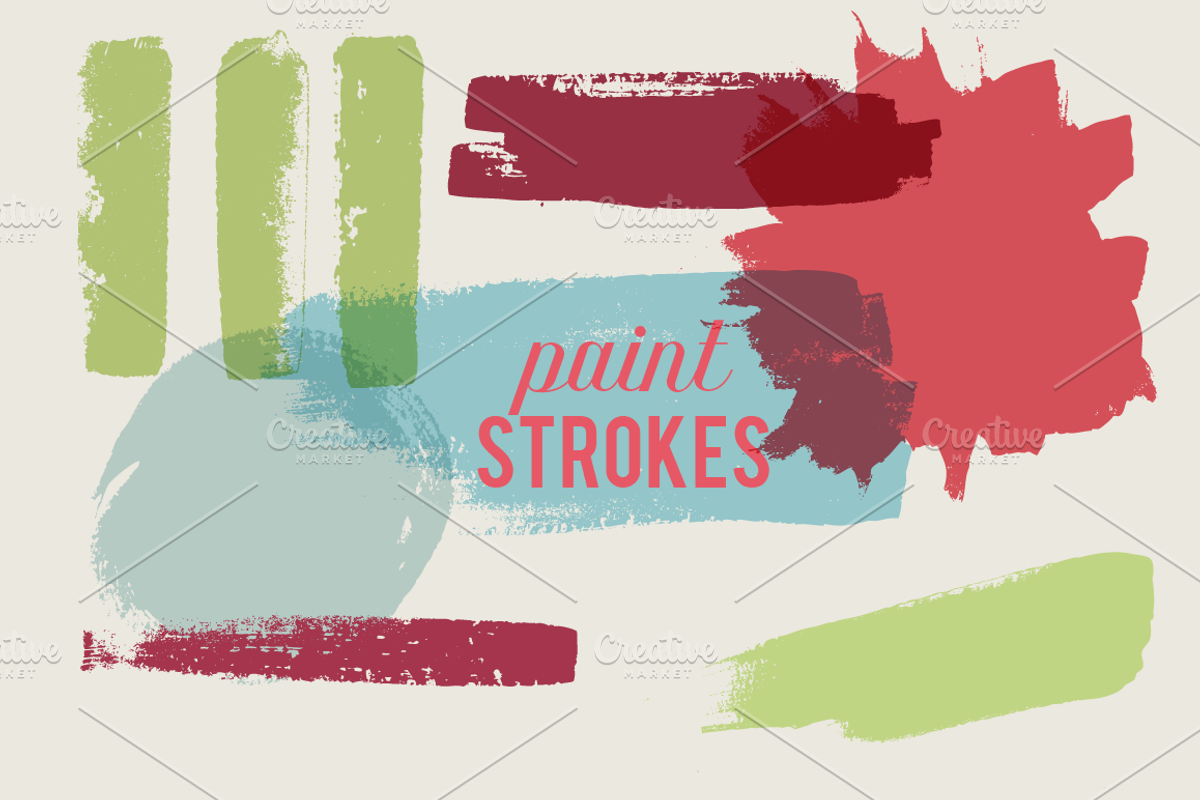 Paint Strokes - Vector, a Texture Graphic by Susan Brand Design