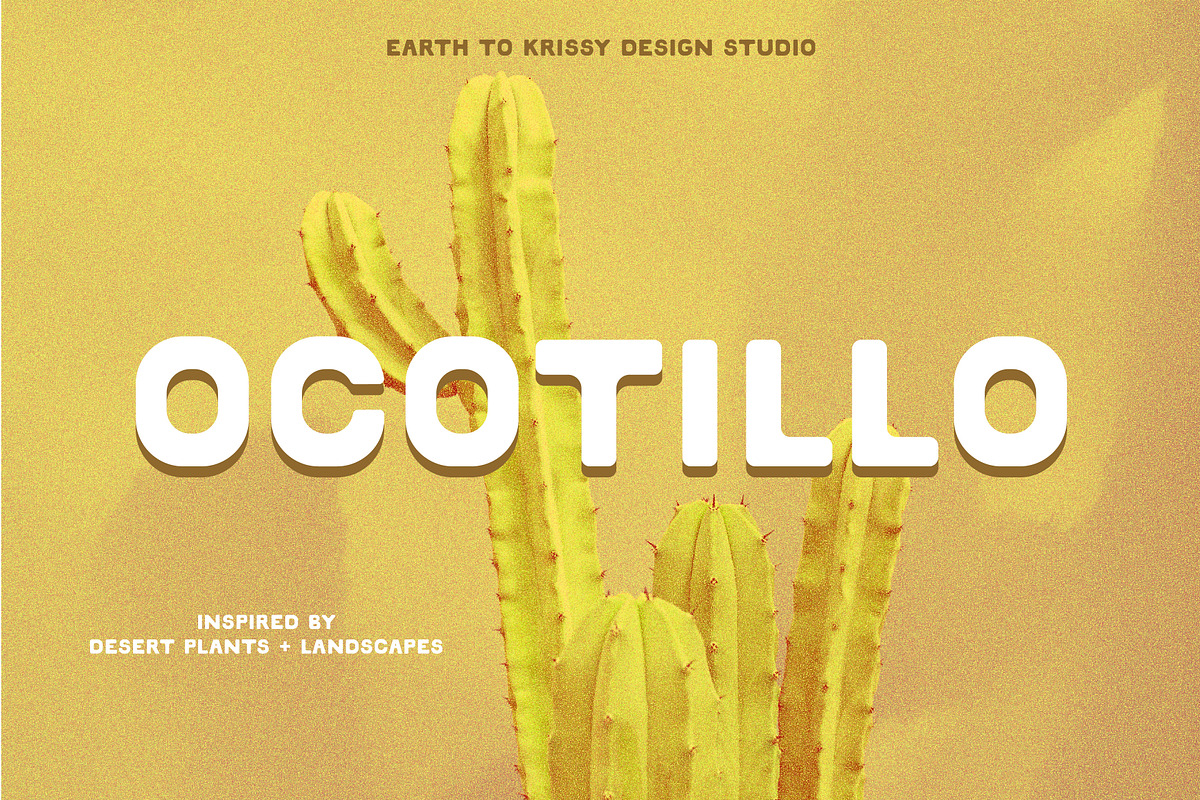 OCOTILLO by Earth To Krissy Design, a Sans Serif Font by earthtokrissydesign (Photo 5 of 6)