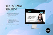 Credit Repair Canva Website Template, a Landing Page Template by Kromatic Design Studio (Thumbnail 7 of 10)