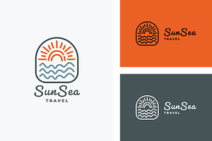 Travel Sun Sea Logo, a Branding & Logo Template by Design_Planet