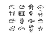 400+ outline FOOD ICONS, an Outline Icon by marusdesign (Thumbnail 10 of 24)