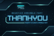 Begstick Modern Futuristic Font, a Sans Serif Font by Drizy (Thumbnail 9 of 9)