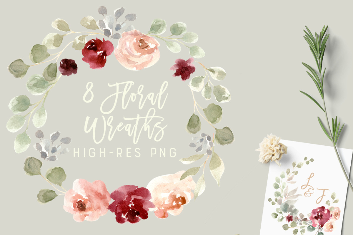 Bohemian Burgundy & Dusty Rose, an Illustration by Kim Thoa Designs (Photo 7 of 10)
