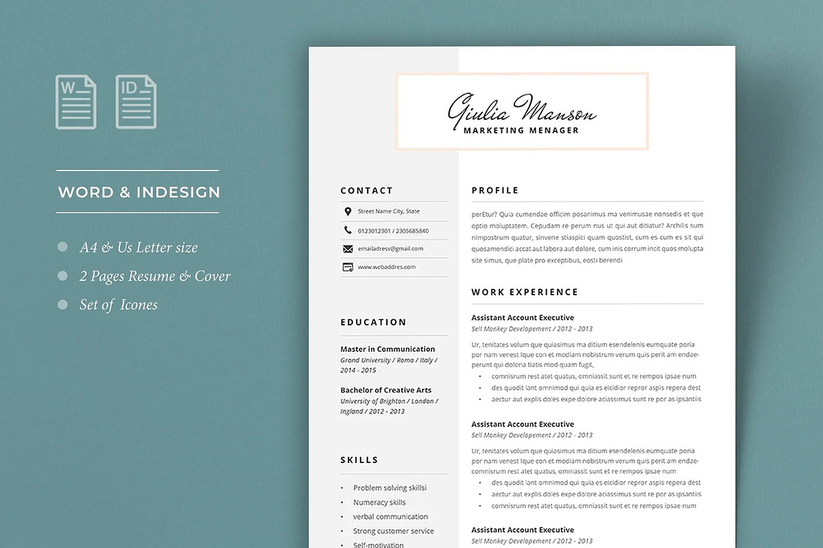 ATSL Minimilasit CV Resume, a Resume Template by Dimas Rizki Pratama (Photo 13 of 16)