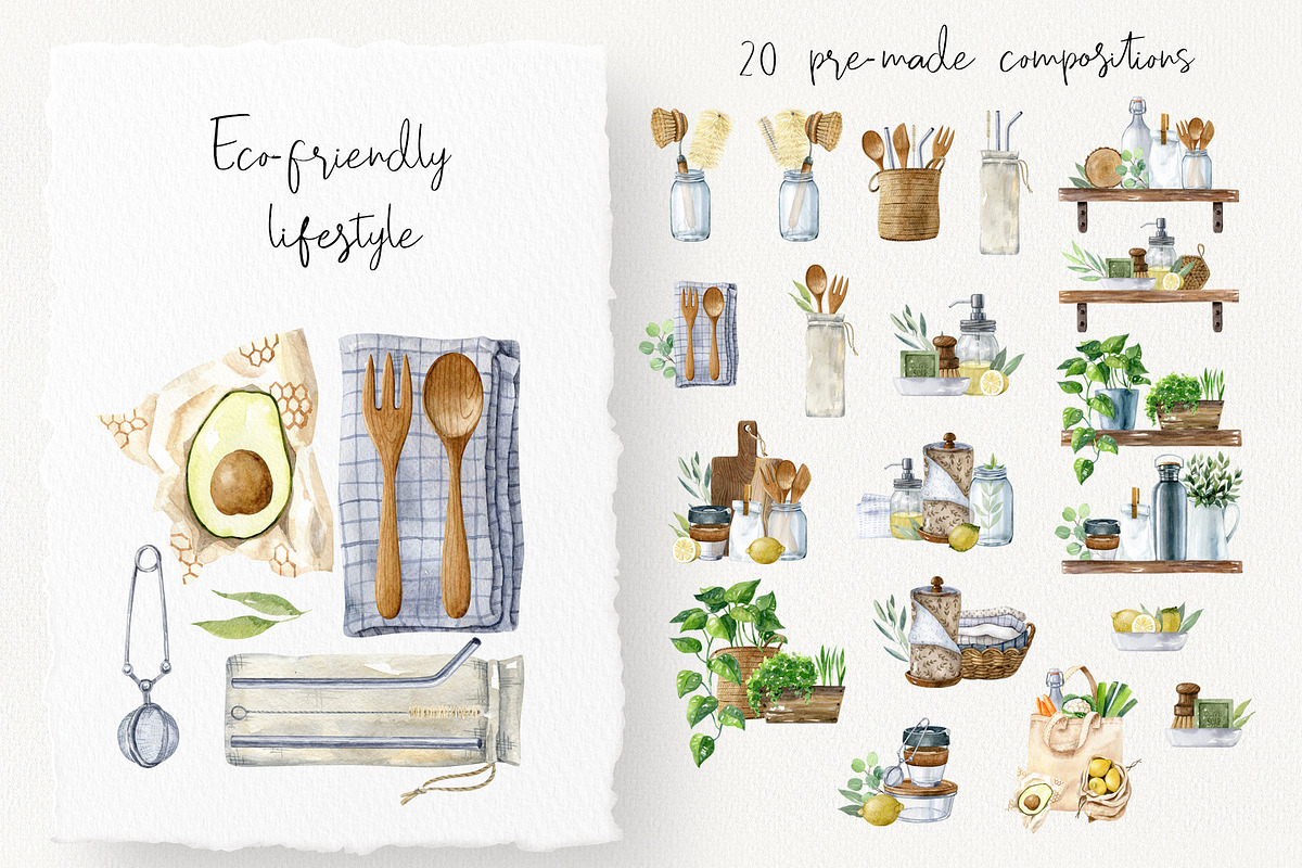 3 in 1 Zero Waste BUNDLE, a Decorative Illustration by Natalia Fedorova (Photo 8 of 31)