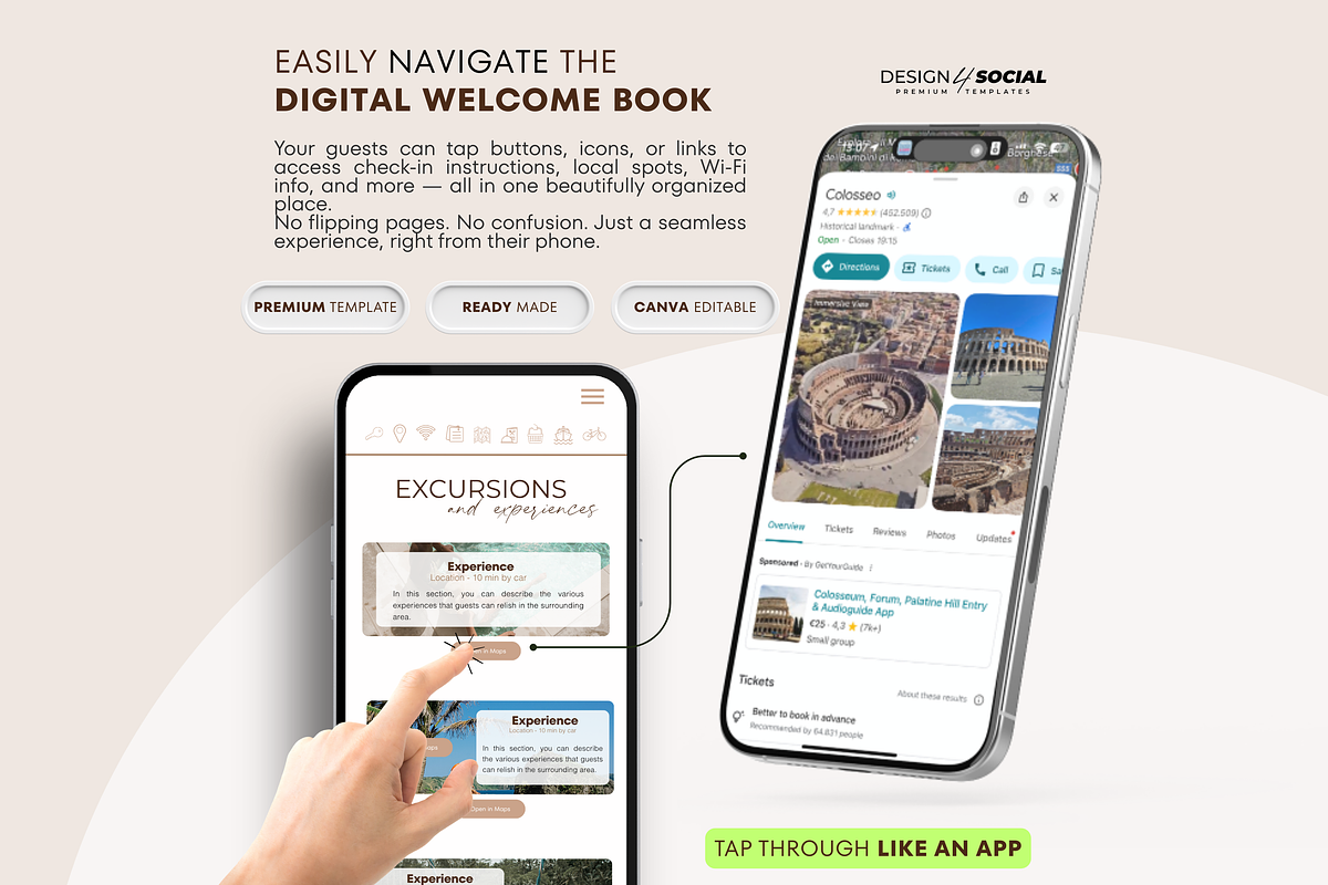 Airbnb Welcome Guide Template, a Presentation Template by design4social (Photo 4 of 7)