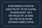 Actions American - Vintage Font, a Blackletter Font by QR Design Studio (Thumbnail 5 of 8)