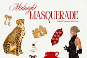 Midnight Masquerade Collection, a Decorative Illustration by divanovskaya_nv (Thumbnail 3 of 15)