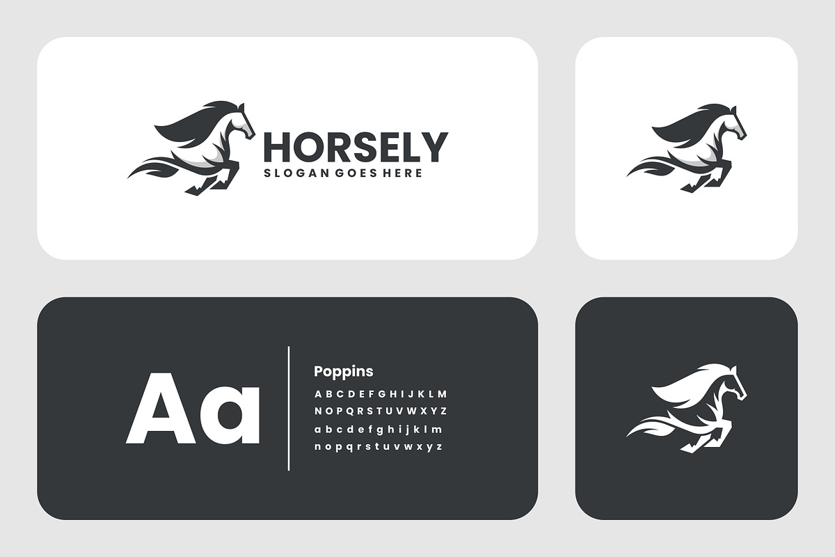 Silhouette Horse Logo Design, a Branding & Logo Template by Artnivora.Std (Photo 2 of 3)