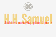 H.H. Samuel -2 fonts-, a Sans Serif Font by deFharo (Thumbnail 5 of 6)