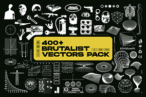 400 Brutalist Vectors Pack