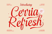 Cerria Refresh Elegant Script Font