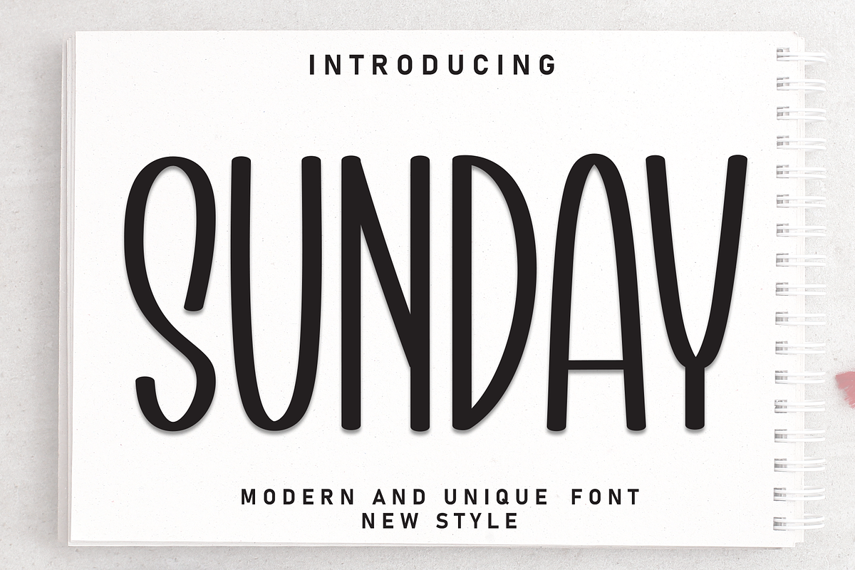 Sunday | Script Font, a Script Font by Scratchones (Photo 1 of 8)