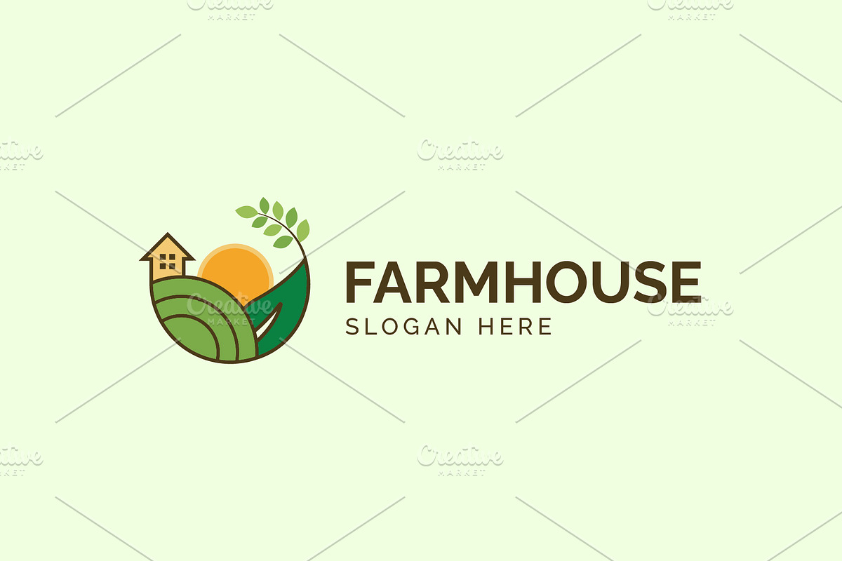Farmhouse - Farm Logo Template, a Branding & Logo Template by Creattlle (Photo 2 of 4)
