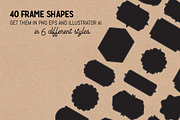 40 Frame Shapes (Volume 1), a Graphic by Curve and Pixel (Thumbnail 3 of 4)