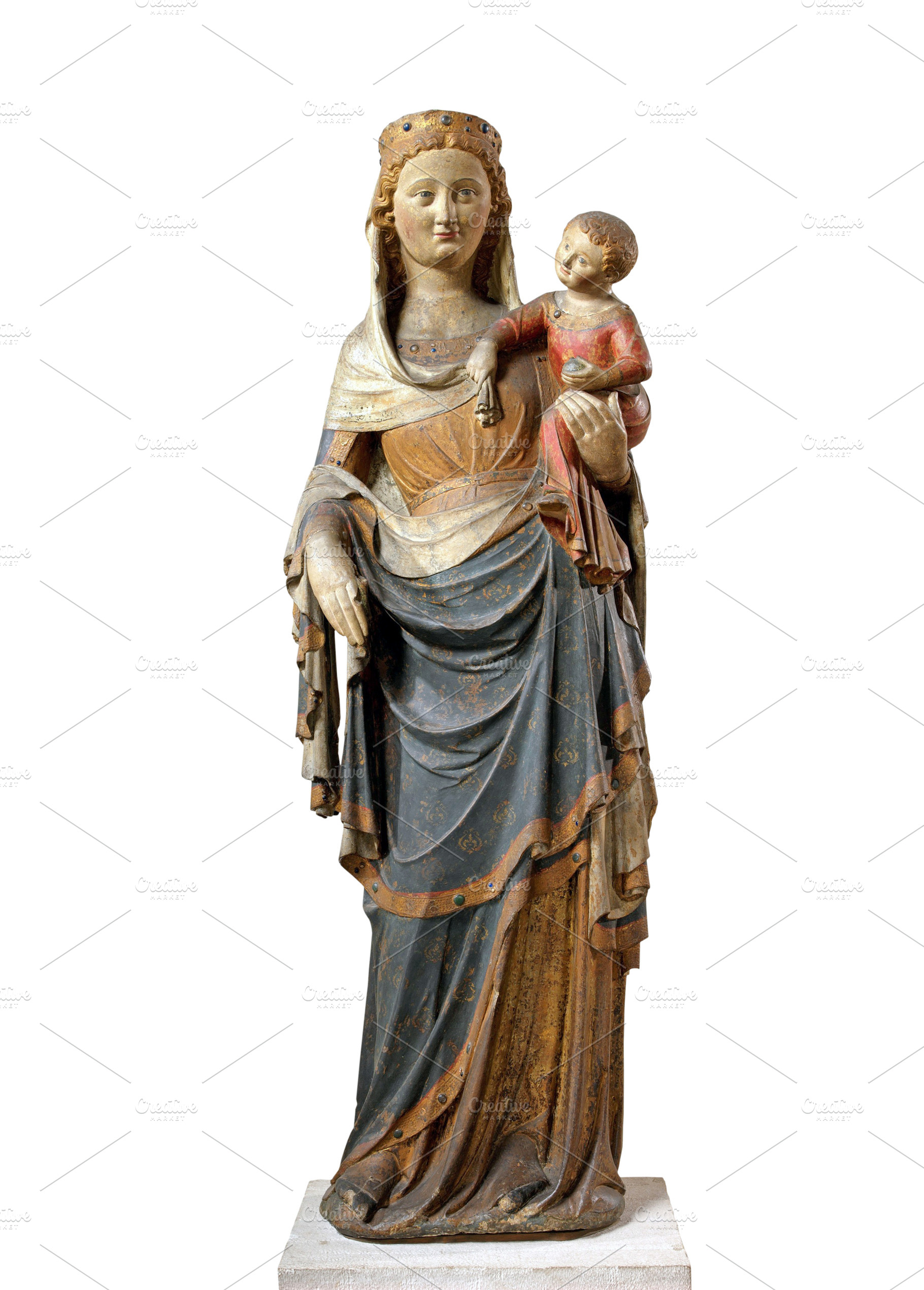 Virgin Mary holding Jesus Christ, an Abstract Photo by BOOCYS