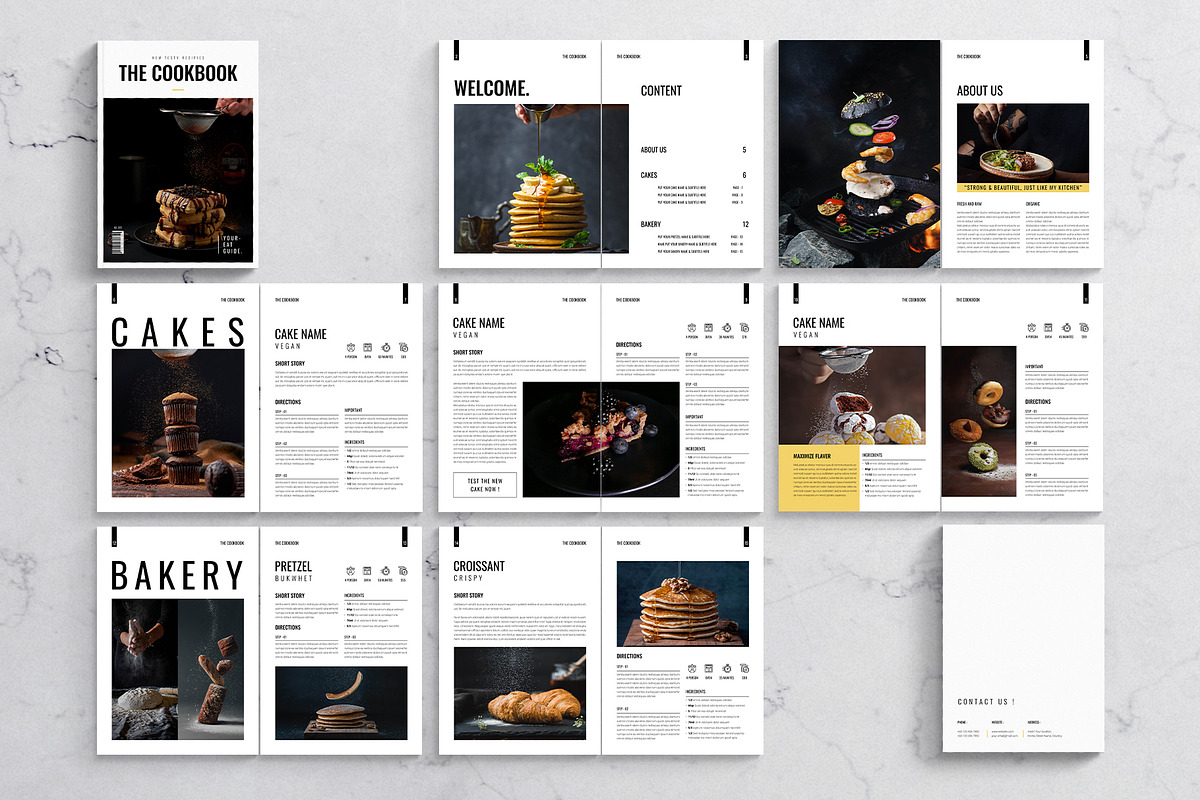 Cookbook Template, a Magazine Template by DesignCrest (Photo 12 of 13)