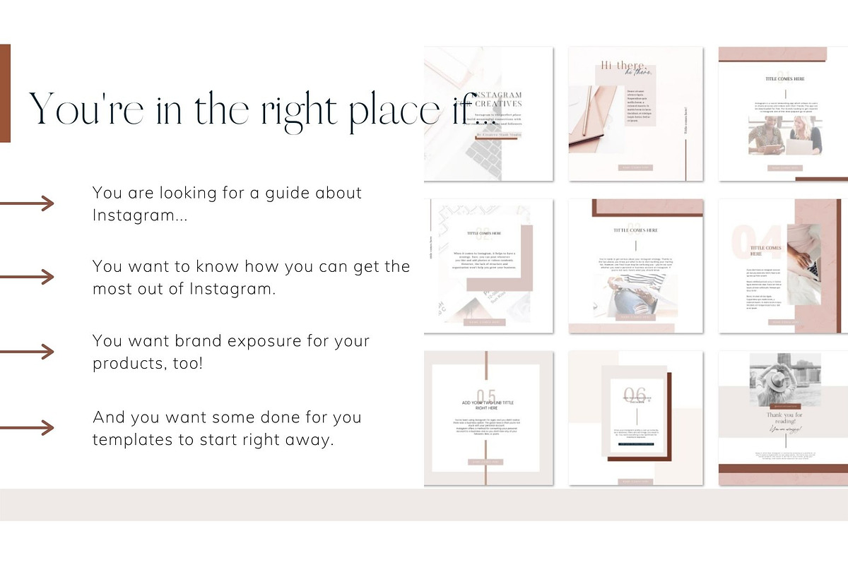Instagram DIY Templates + Guide, a Social Media Template by Brand & Palms (Photo 4 of 10)