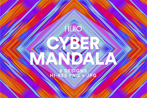 Cyber Mandala Digital Art Pack
