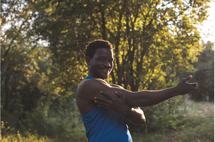 The strong young man have a workout, a Sports & Recreation Photo by oksix