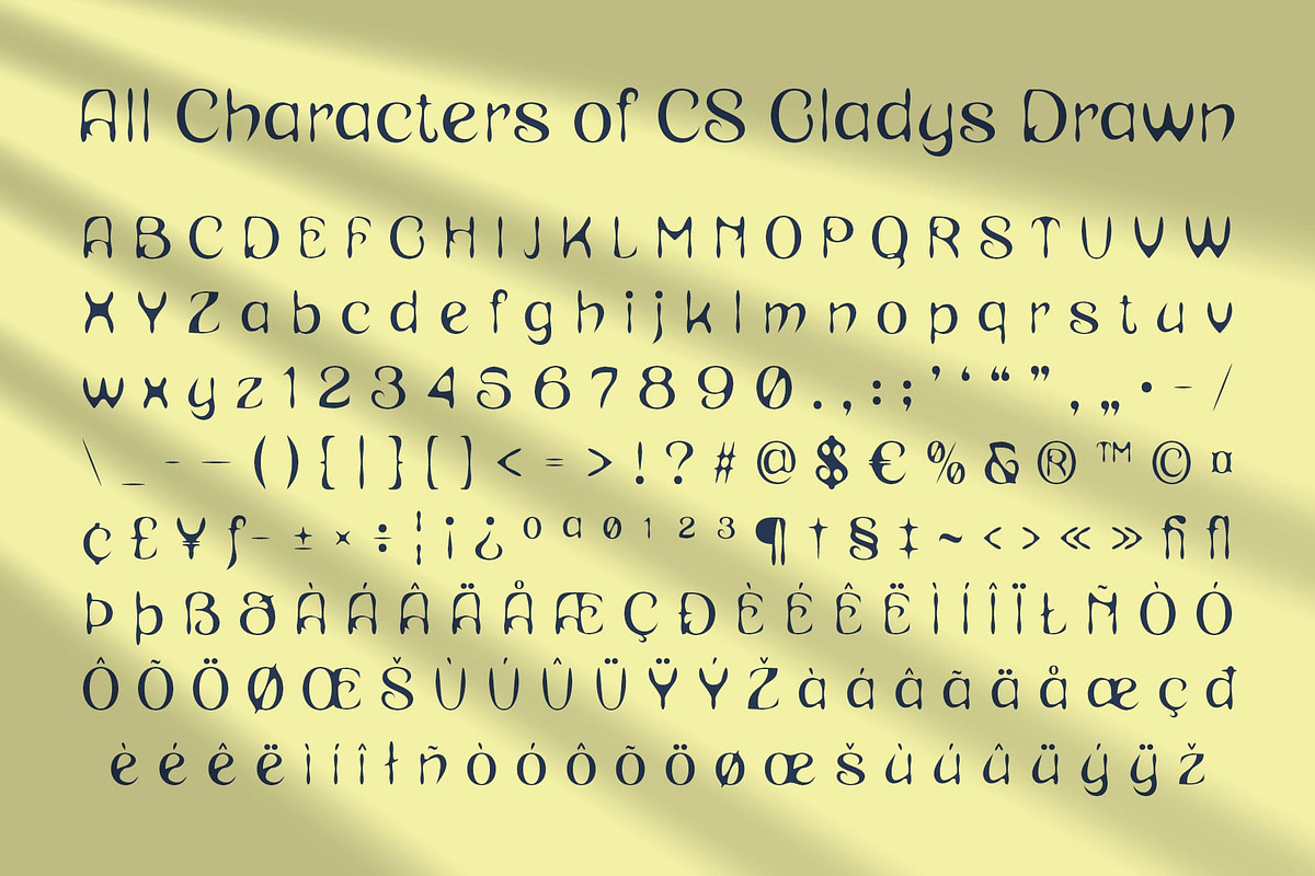 CS Gladys Drawn, a Sans Serif Font by Craft Supply Co. (Photo 8 of 8)