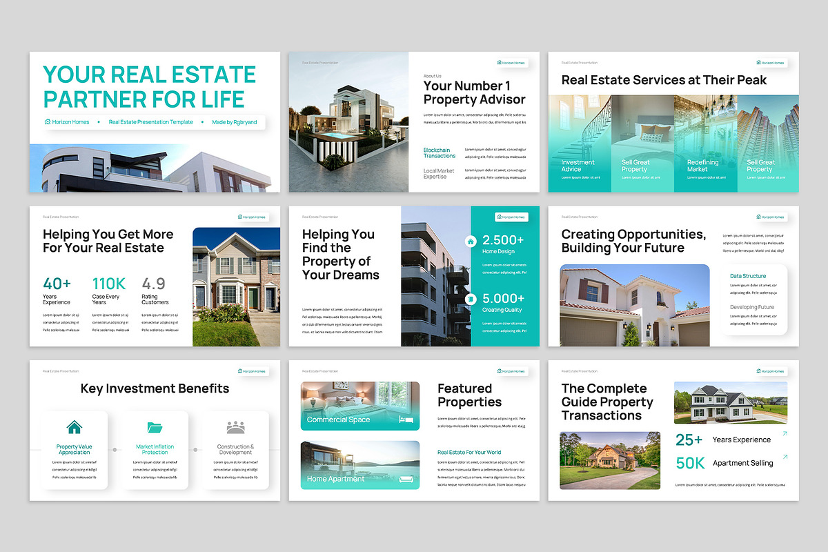 Real Estate Google Slides, a Presentation Template by rgbryand (Photo 2 of 7)