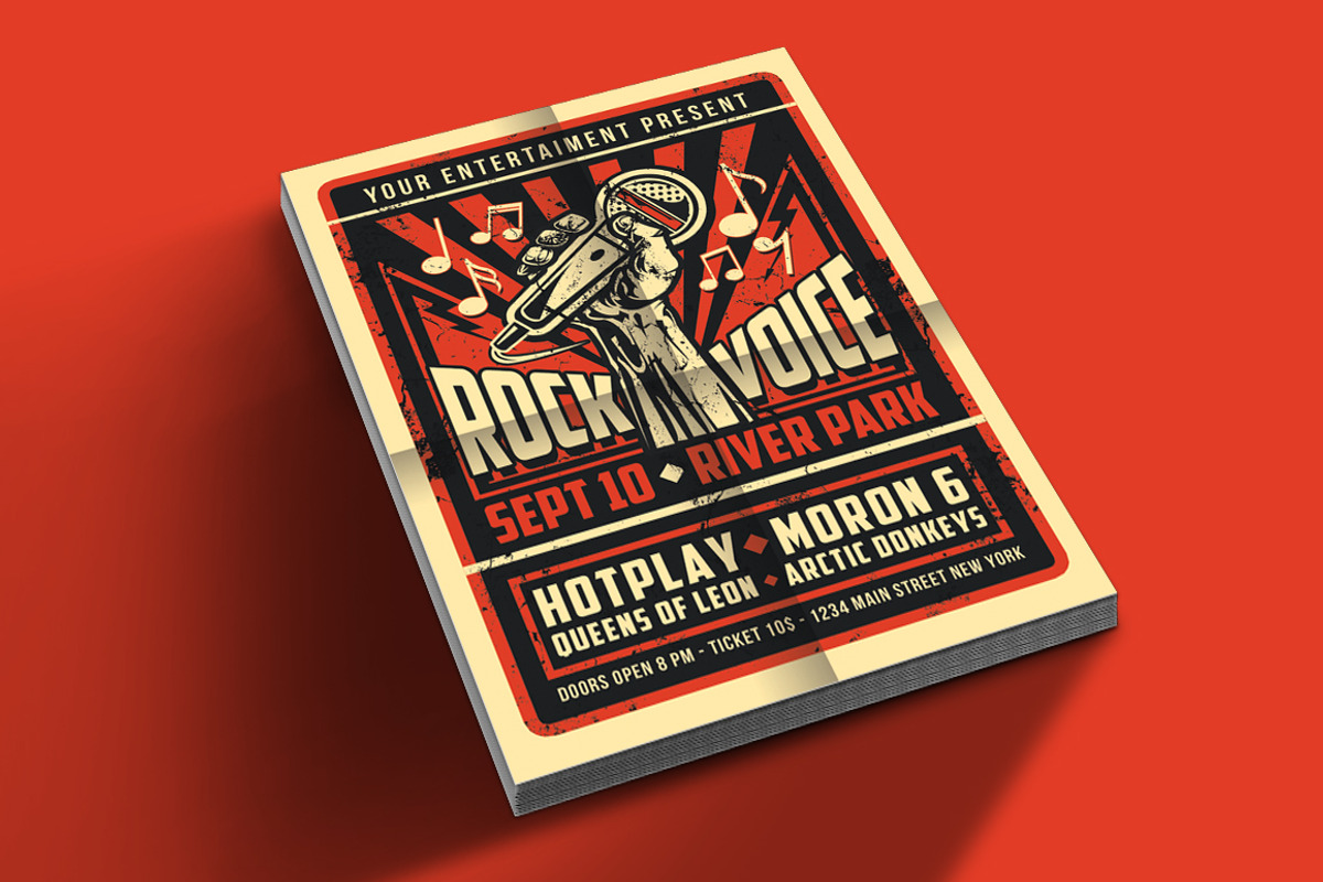 Rock Voice Concert, a Flyer Template by Muhamad Iqbal hidayat (Photo 2 of 3)