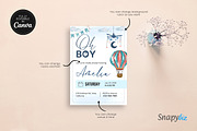 Boy Baby Shower Invitation Template, an Invitation Template by Snapybiz (Thumbnail 6 of 10)
