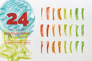 Handmade Crayon Brush Set, a Brush Add-On by Jon Farmer (Thumbnail 1 of 4)
