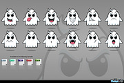 Naughty Ghosts, an Illustration by DesignWolf (Thumbnail 2 of 2)