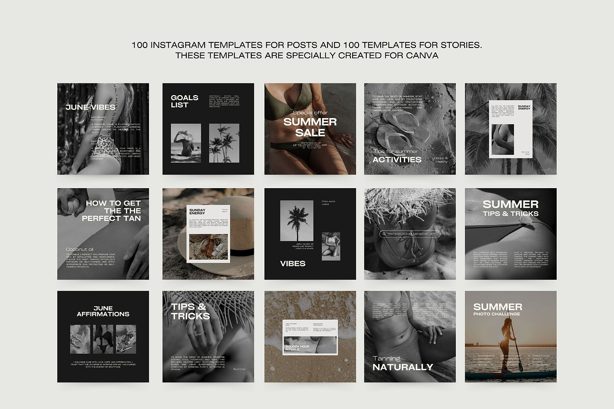 1500 Aesthetic Instagram Templates, a Social Media Template by Instprofi | Studio Estimo (Photo 32 of 60)