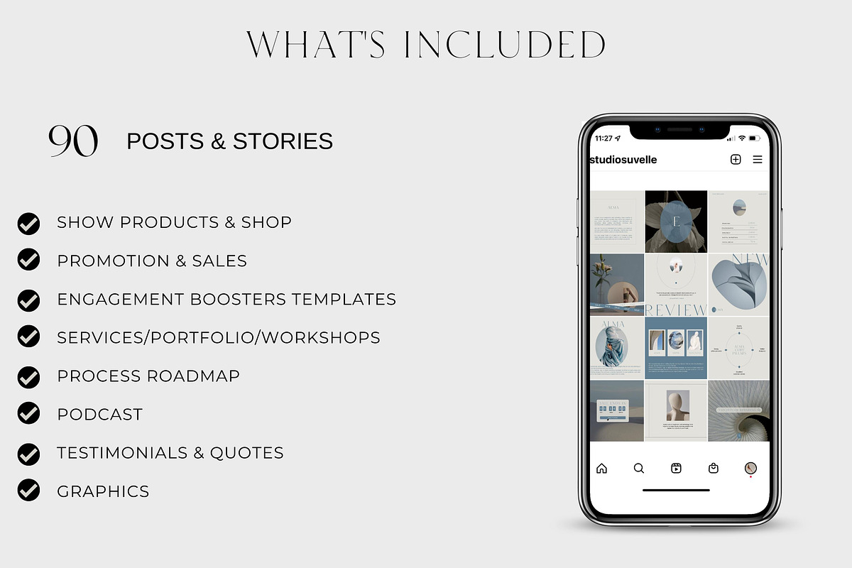 ALMA Aesthetic Canva Templates, a Social Media Template by Studio Suvelle (Photo 7 of 12)