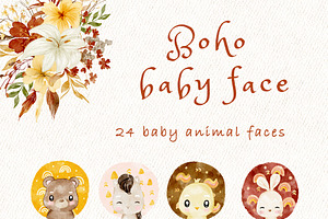 Boho Baby Animal Face