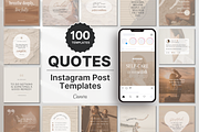 Wellness Quote Instagram Templates, a Social Media Template by DigiPax (Thumbnail 1 of 11)