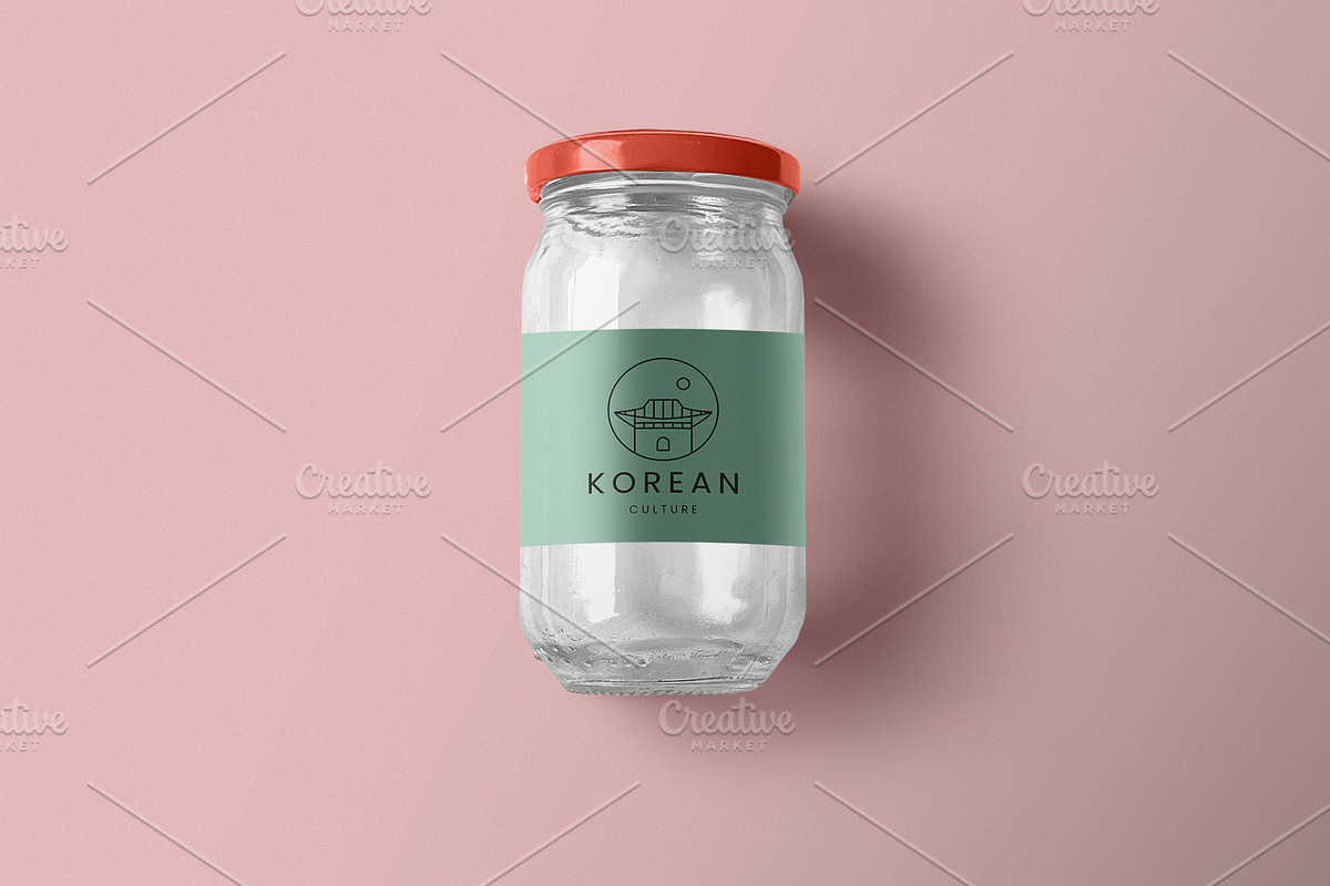hanok house emblem line art vector, a Branding & Logo Template by SD 22 (Photo 1 of 2)