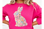 Faux Yarn Easter Bunny Png, an Illustration by Watercolor design (Thumbnail 3 of 6)