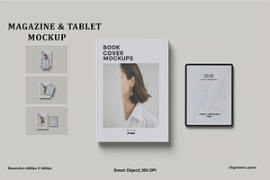Magazine With Ipad Mockup, an iPad Mockup by zpackcreative