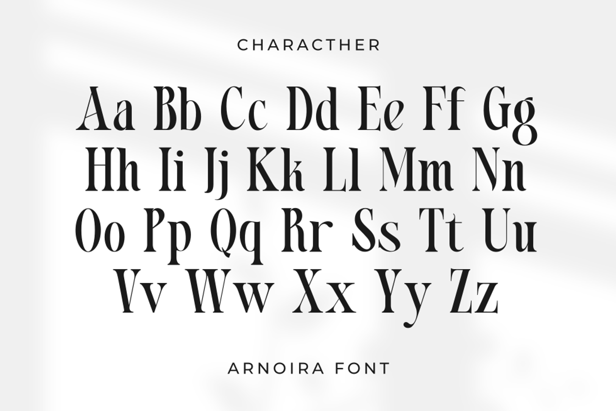 Arnoira, a Serif Font by Rahagita Studio (Photo 9 of 11)