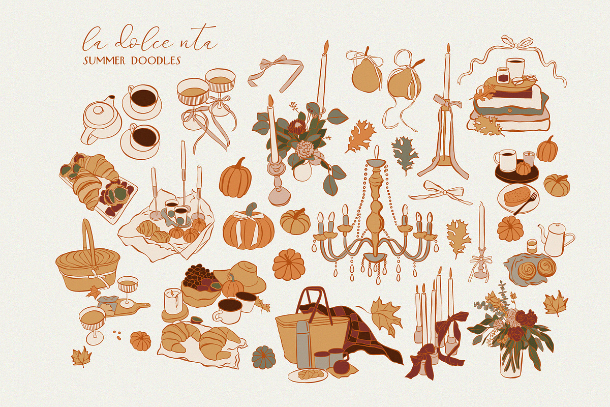 Italian Autumn - La Dolce vita Vol 2, an Object Illustration by lokko studio (Photo 3 of 9)