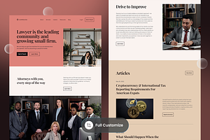 Lawkasa Landing Page Template