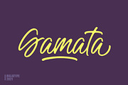 Gamata - Brush Script, a Script Font by Rillatype (Thumbnail 1 of 7)