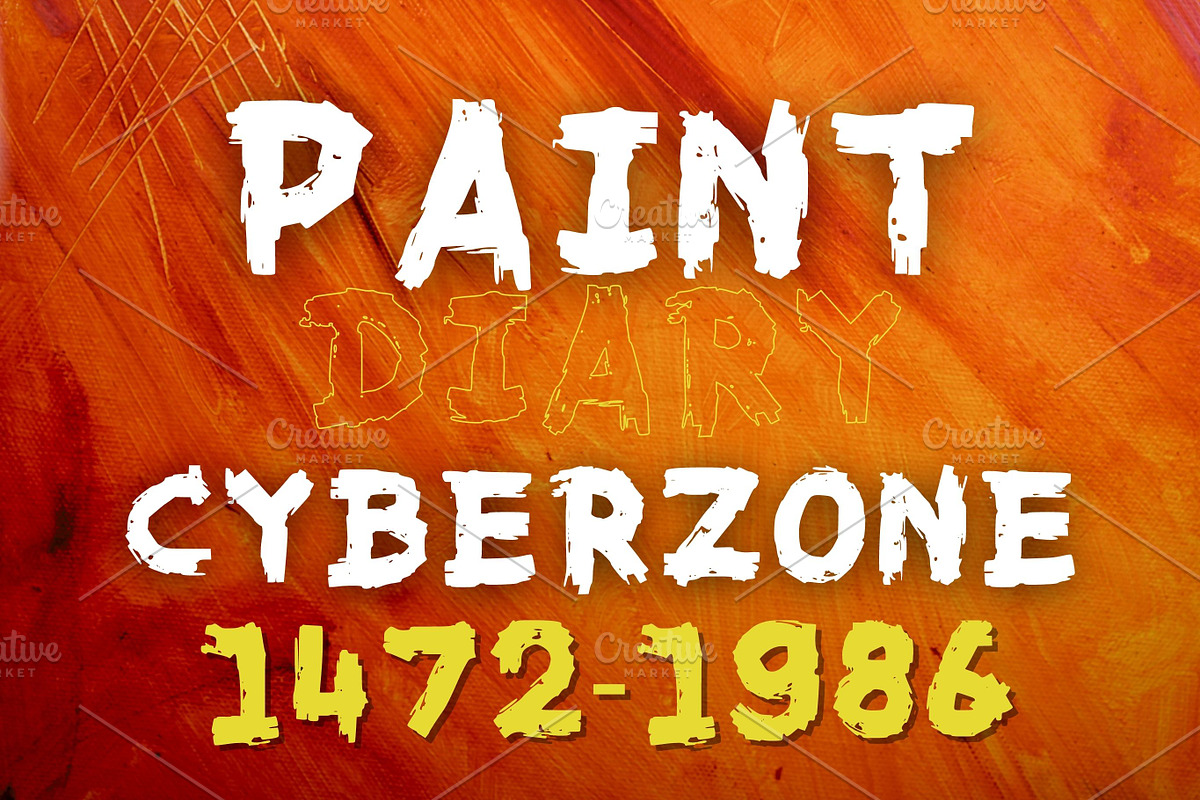 The Orange Endgame, Horror Font, a Font by Tattoo Worker Studio (Photo 2 of 4)