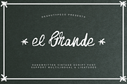 el Grande, a Handwritten Font by Alexander Tiunov (Thumbnail 1 of 6)