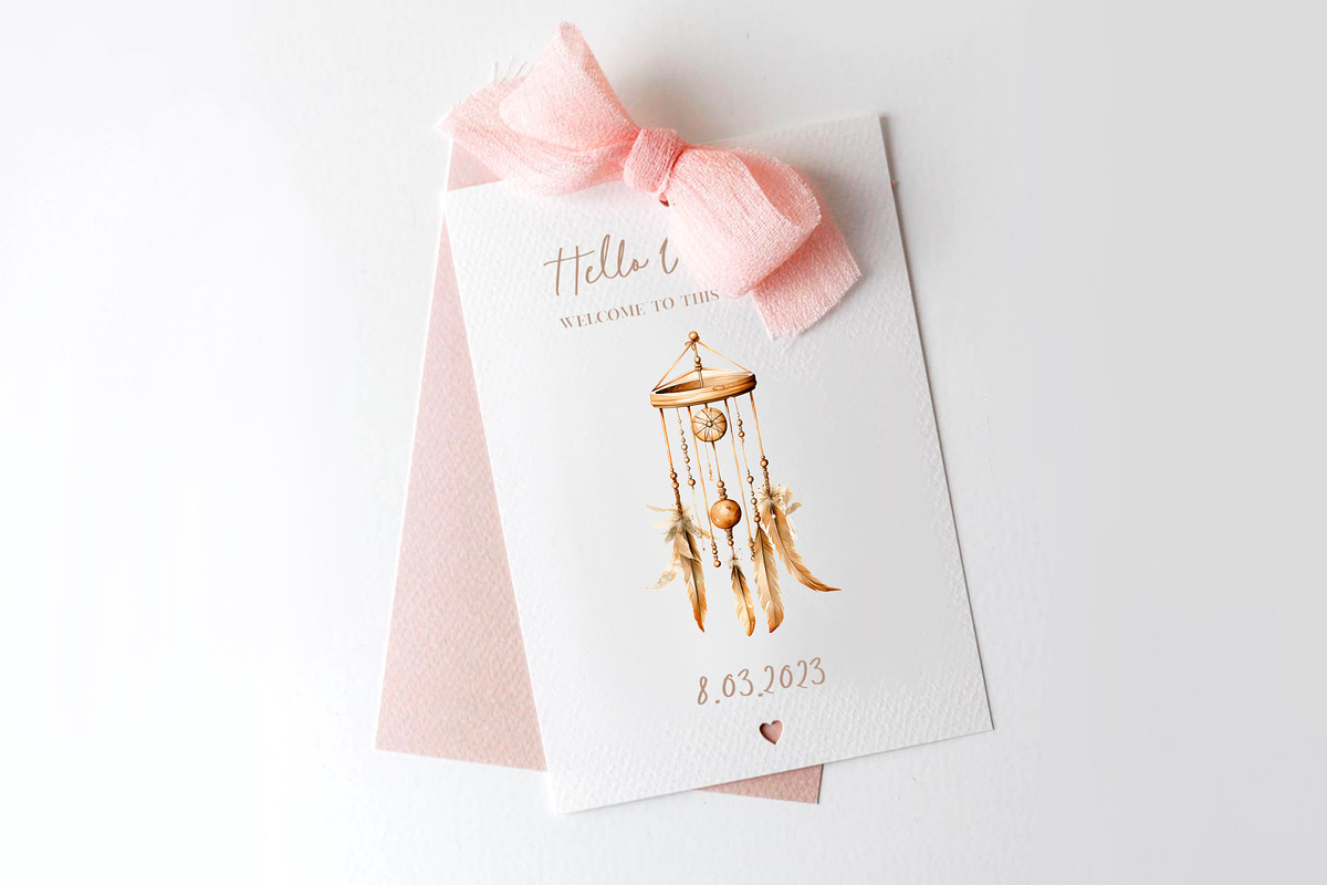 Boho Baby , Watercolor clipart, a Decorative Illustration by Hello My Print (Photo 2 of 10)